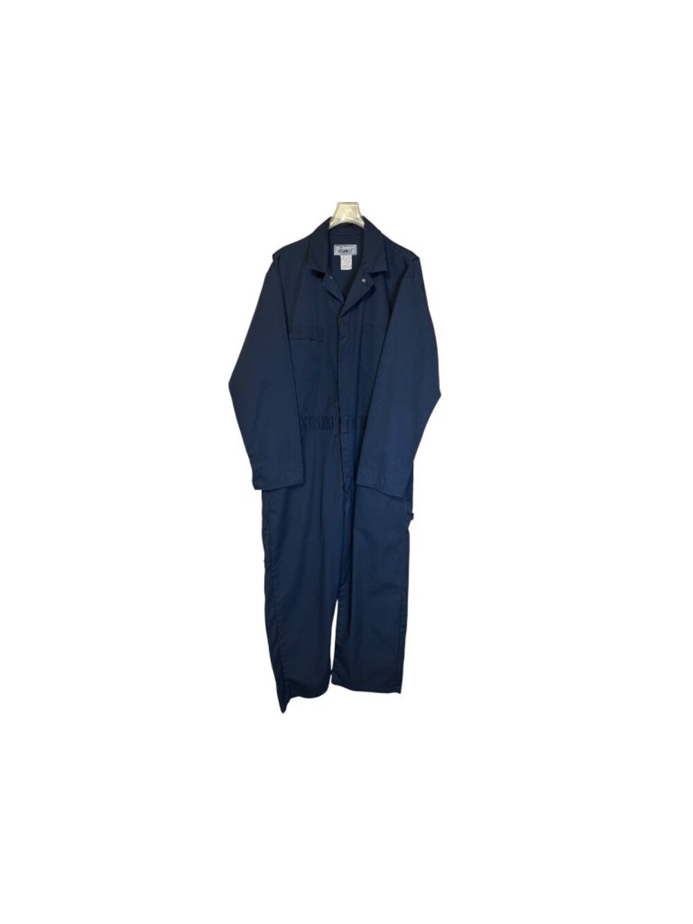 Vintage Sears‎ Roebuck Coveralls Blue USA Workwear Mechanic Zip Snap Men's 48R
